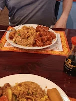Garlic Chicken Chow Mein Noodles Fried Rice