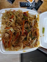 Mongolian Beef with Chicken Chow Mein